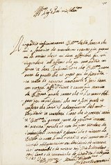 4. Pietro Berrettini {dit} Pietro da Cortona, lettre à Cassiano dal Pozzo