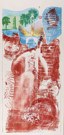 Robert Rauschenberg, {Sky Garden}, de la série {Stoned Moon}, 1969