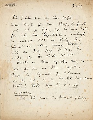 2. Vassily Kandinsky, lettre à Hendrik van Assendelft