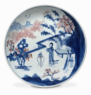 {Plat}, Jingdezhen Kangxi, daté 1672