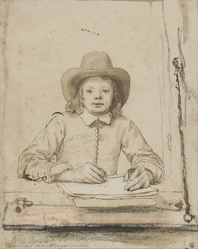 3. Samuel van Hoogstraten (Dordrecht 1627 – 1678 Dordrecht), {Autoportrait à la fenêtre}