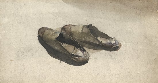 Albert Besnard (Paris 1849 – 1934 Paris), {Une paire de pantoufles}